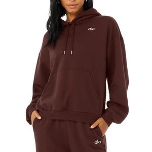 NWT Alo Accolade Hoodie Cherry Cola S